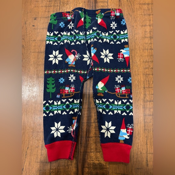 Hanna Andersson Gnome Christmas Winter Long John Organic Pajama Set, 18-24 mos - Picture 7 of 8